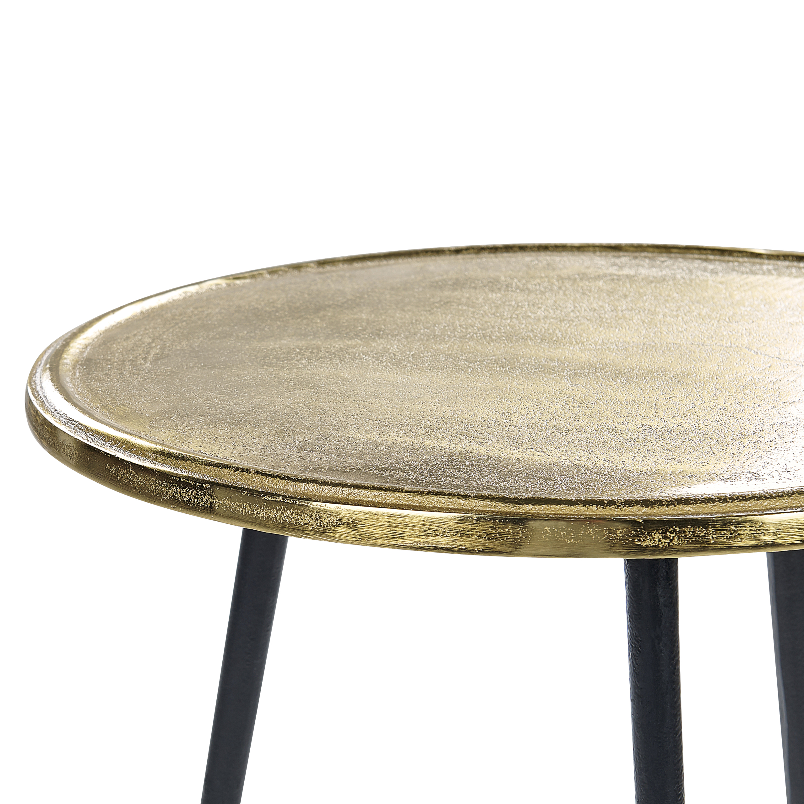 Sidobord TELFER Metall Guld