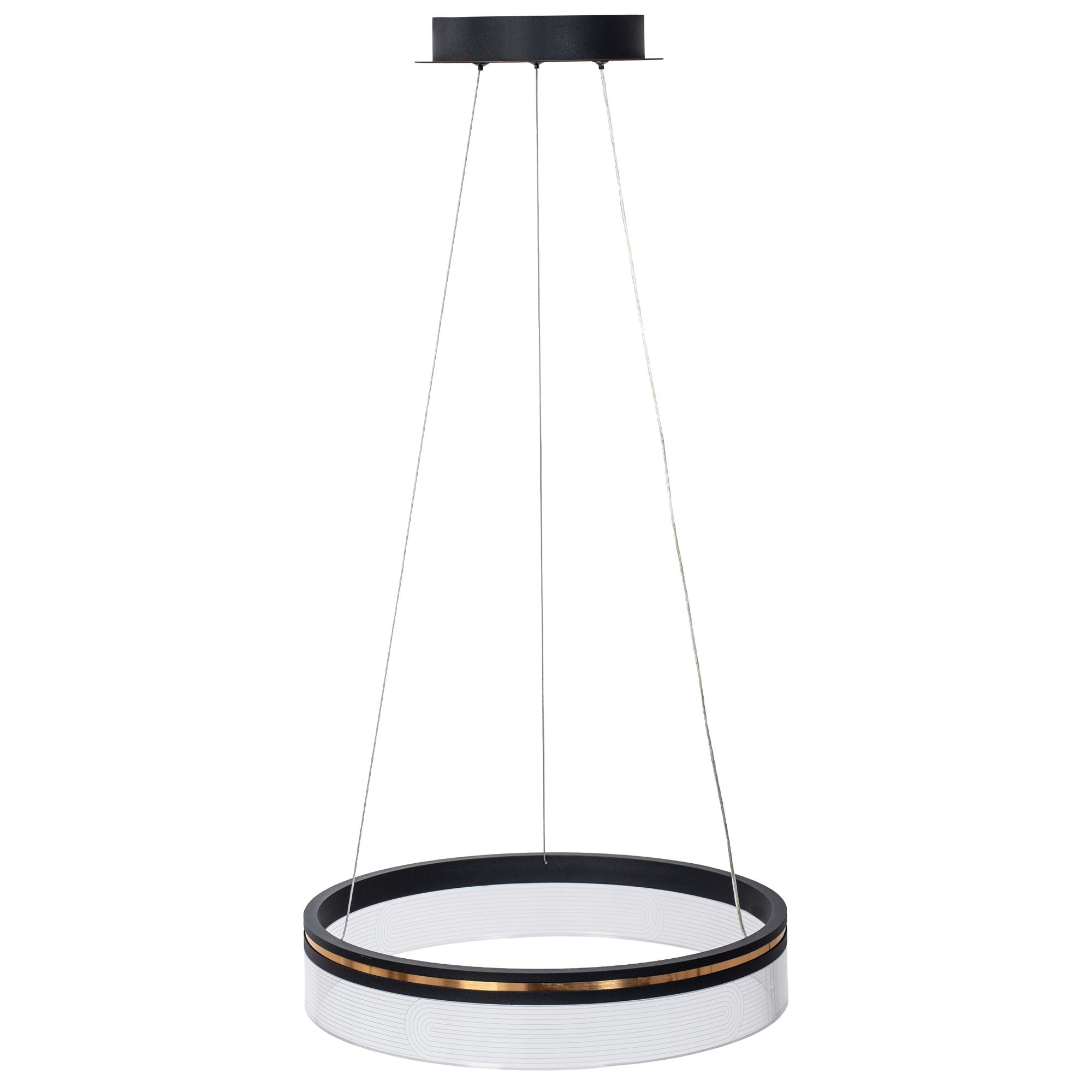 TOOLIGHT hängande taklampa APP1191-CP 40CM LED Svart 40x40x8cm