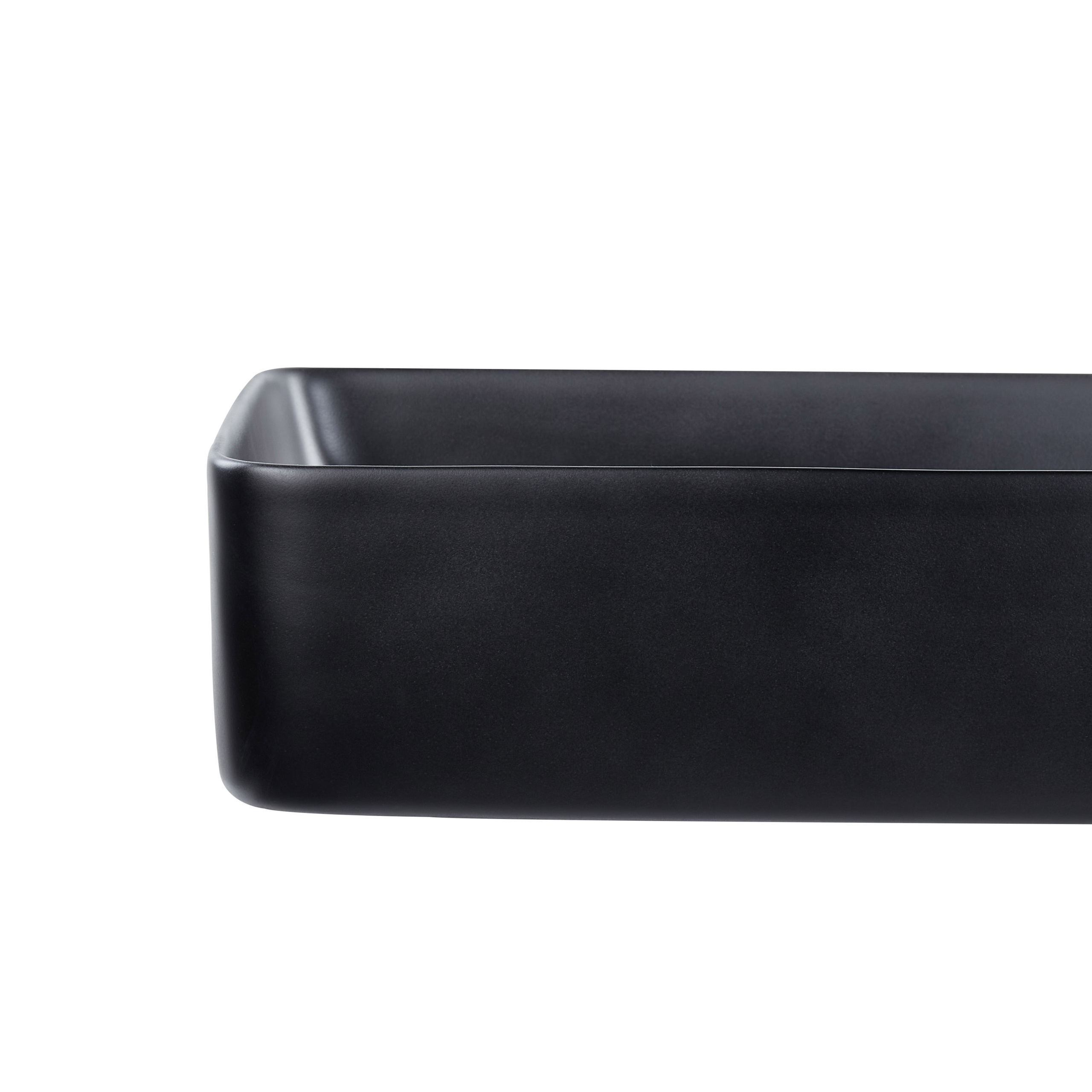 Tvättställ för bänkskiva ULUA 61 x 35 cm Keramik Svart