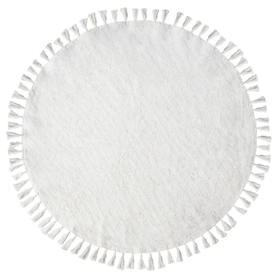 Matta MITSOBI Vit ø 120 cm Bomull