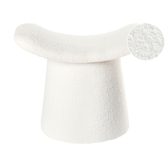 Sittpuff Tuftad RIDDLE Bouclé Off-White