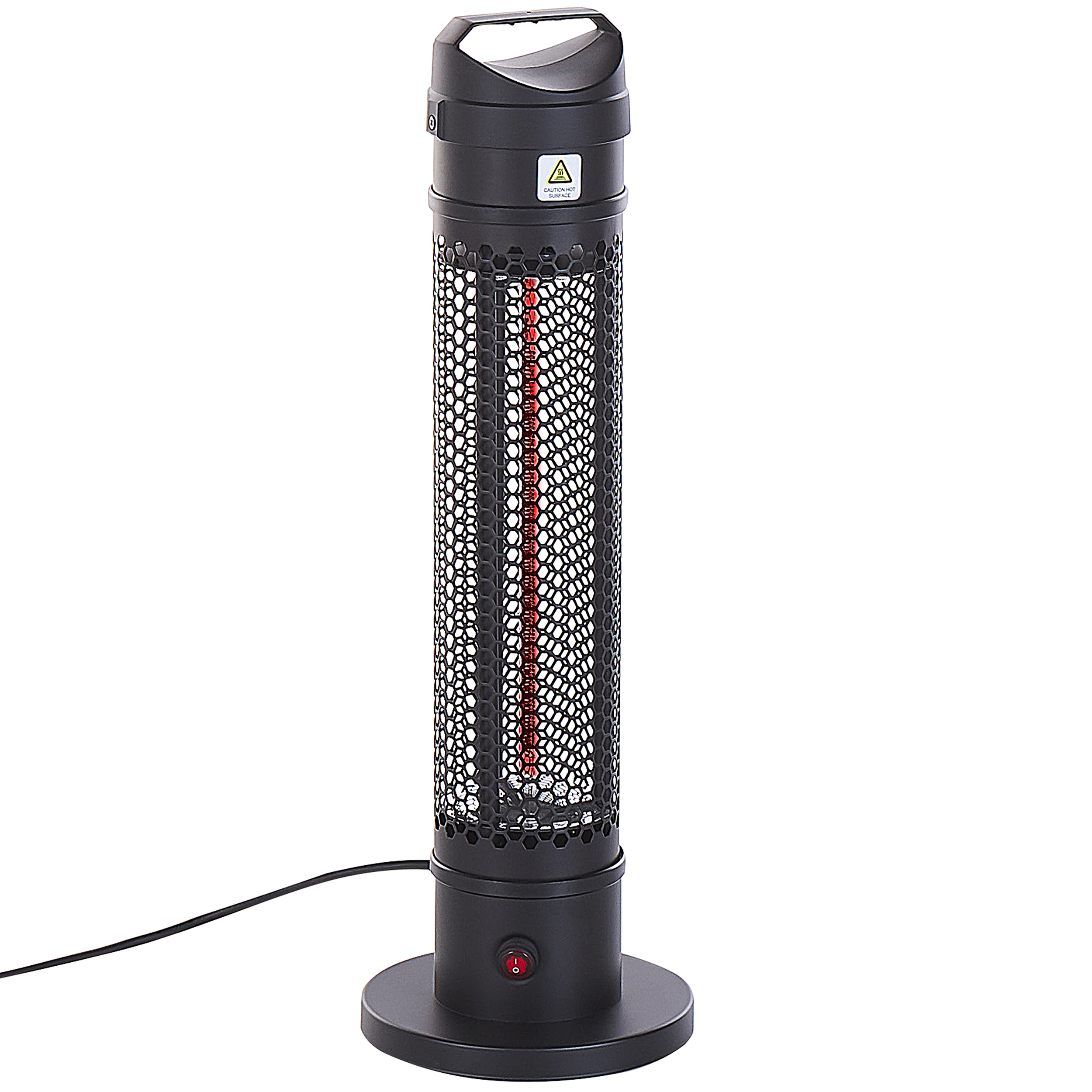 Fristående infraröd terrassvärmare KRAKATOA 1 000 W Svart