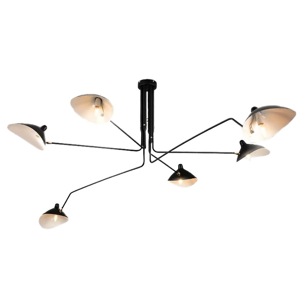 TOOLIGHT taklampa APP570-6C Svart 280x280x60cm