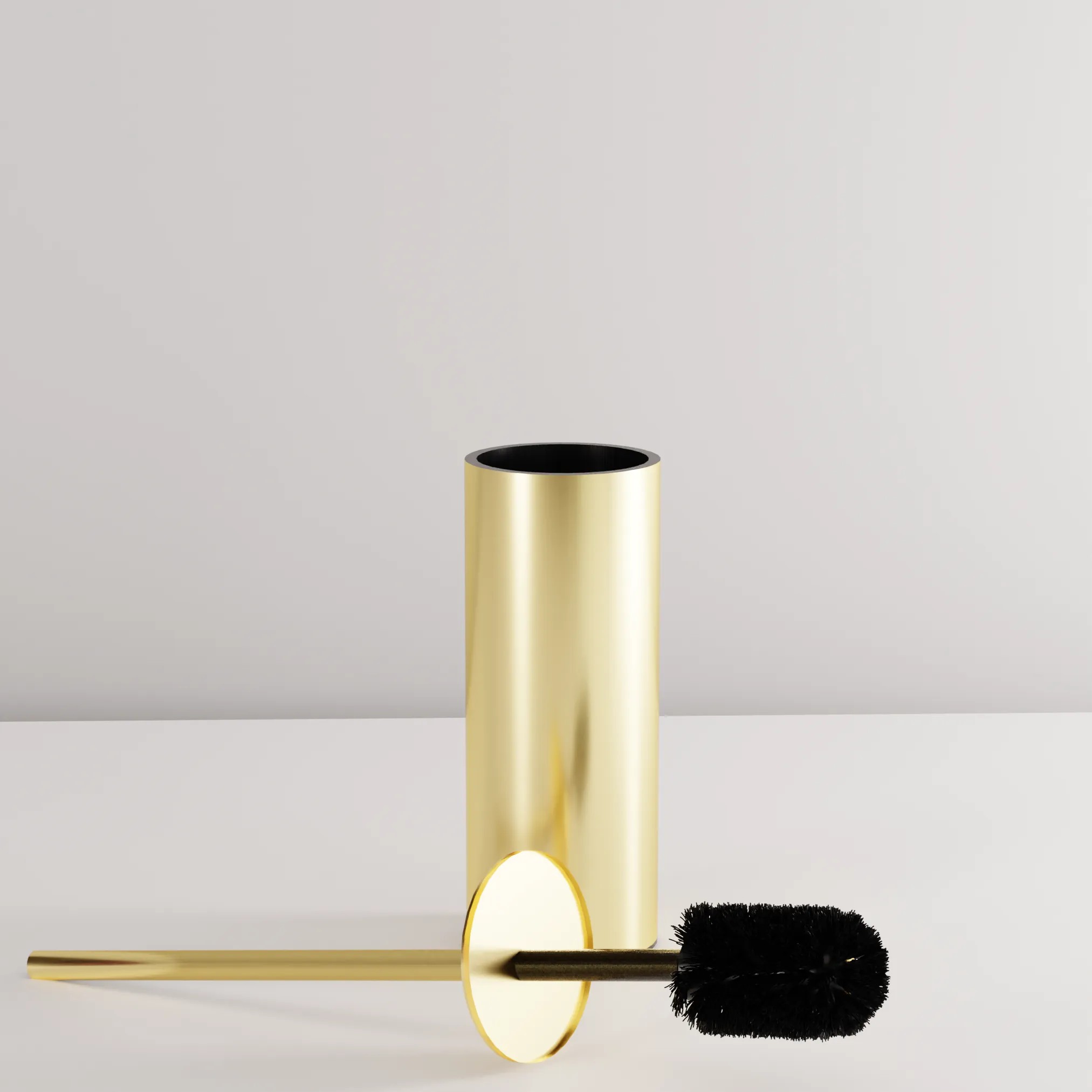 REA Toalettborste B106 Borstat Guld, 9x9x25,5cm
