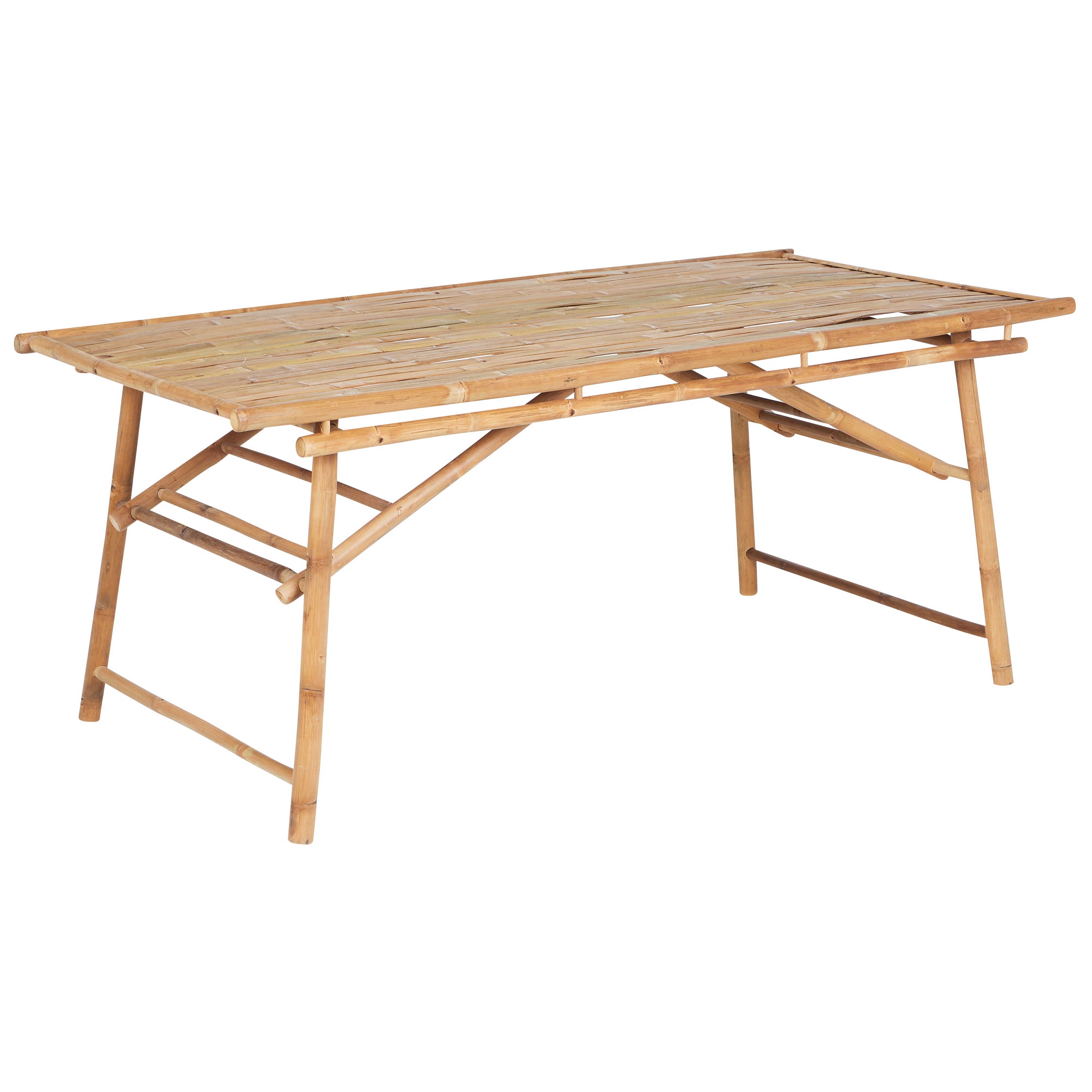 Trädgårdsmatbord TINDARI 180 cm 90 cm Bambu Ljusbrun