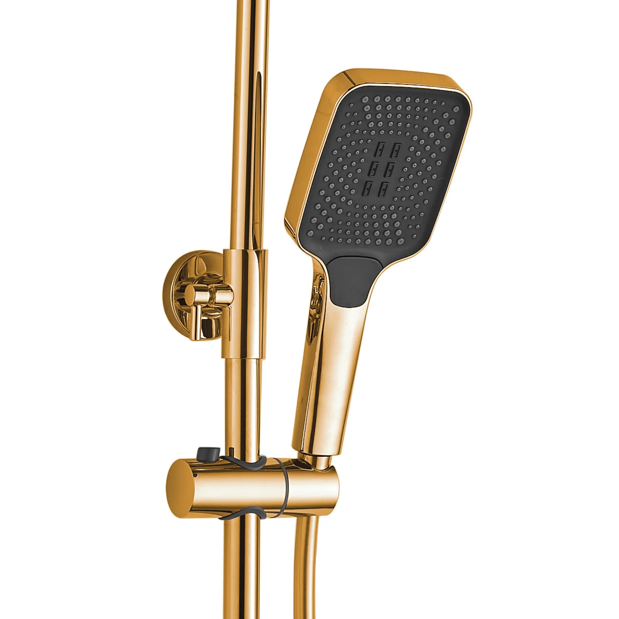 REA Duschset HELIX Guld, 38x30x114,5cm