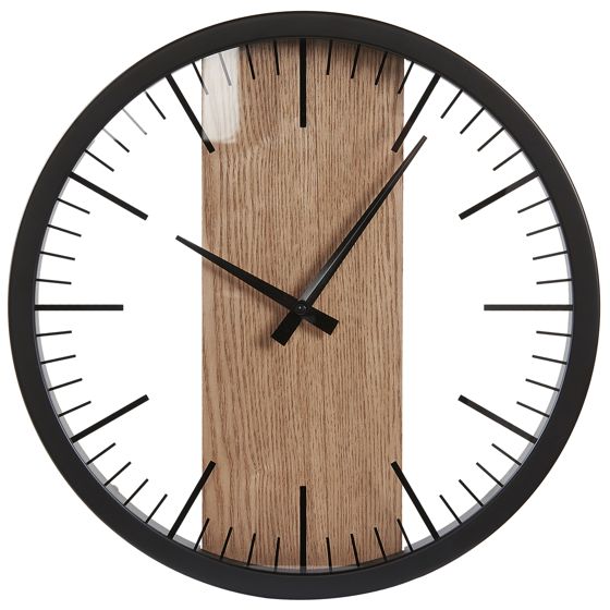 Väggklocka VILLORA 38 cm Brun/ Svart
