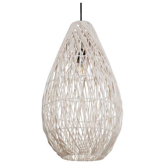 Pendellampa ANNOTTO Bomull Beige