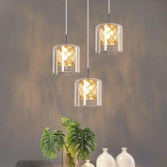 NETTLIFE modern, kristall, G9, glas, pendellampa, för matsal, justerbar, höjd