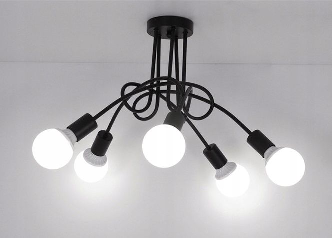 TOOLIGHT hängande taklampa 5392252 5 PARADISE Svart 70x70x40cm