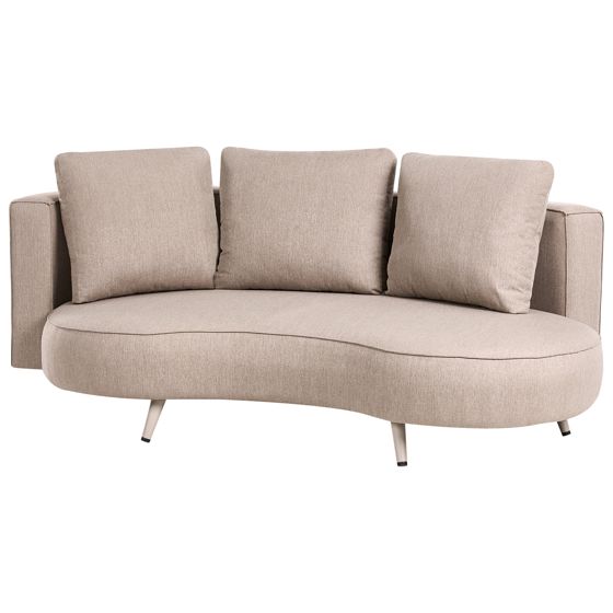 Trädgårdssoffa 3-sits PARORI Beige Högervänd