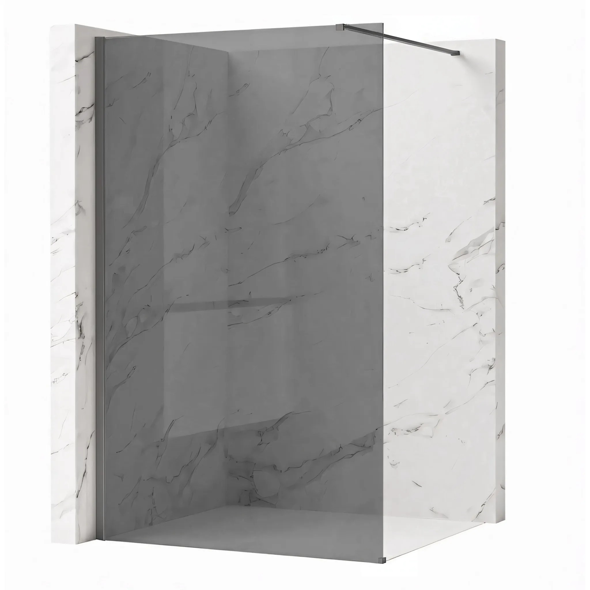 REA Duschvägg Flexi Grey 80 Titan, 120x80x195cm
