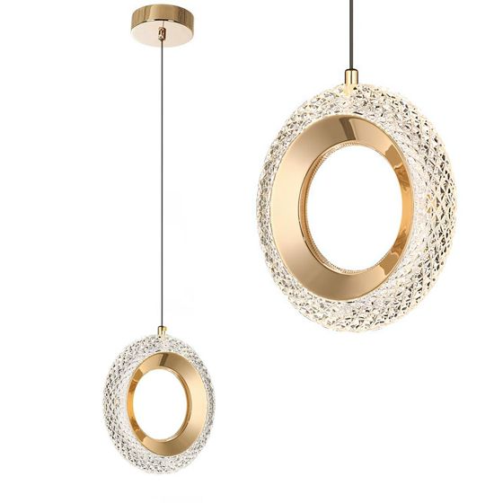 TOOLIGHT hängande taklampa LED G119-1CP Guld 3,5x20x20cm