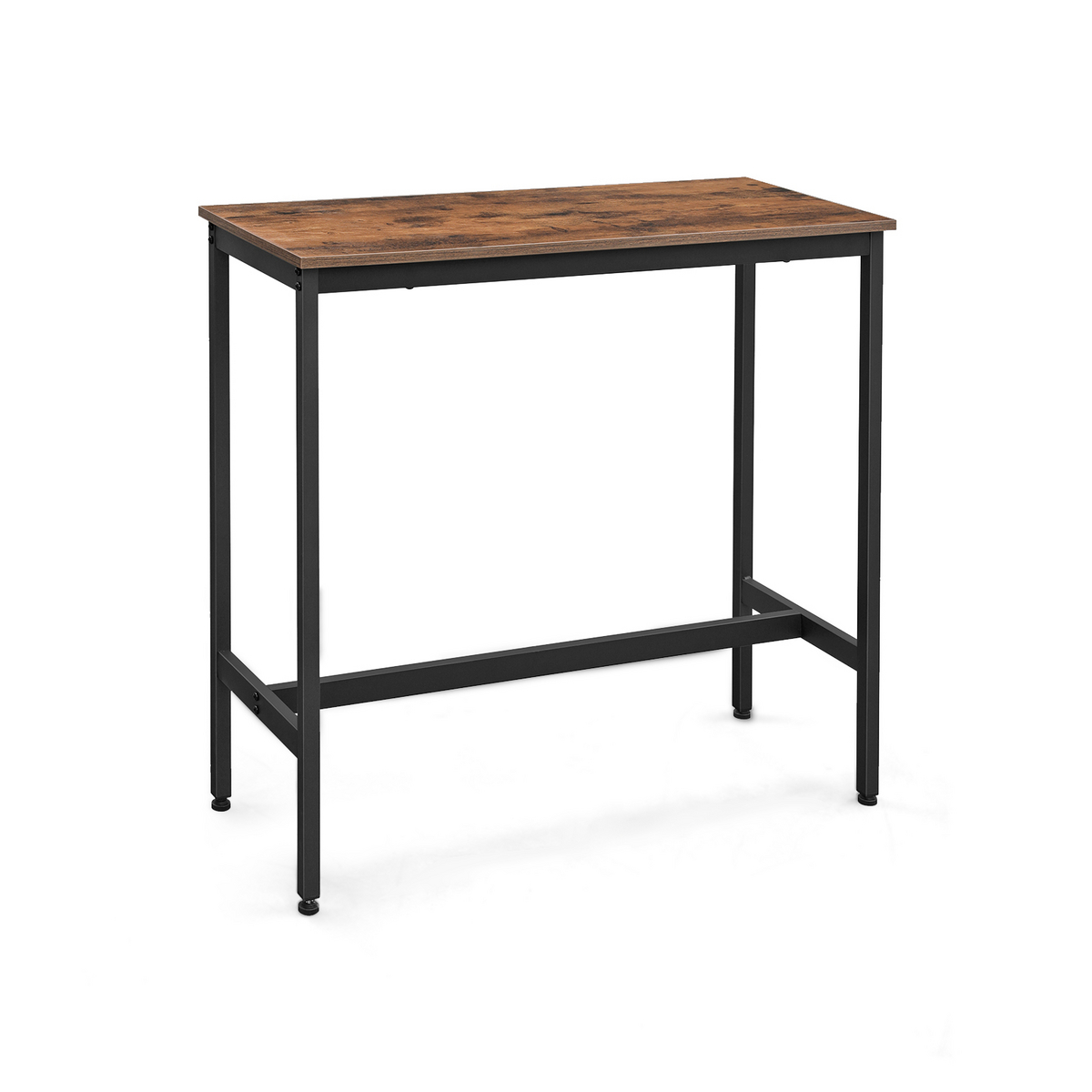 VASAGLE barbord, 100 × 40 × 90 cm, rustikbrun/svart, LBT10X