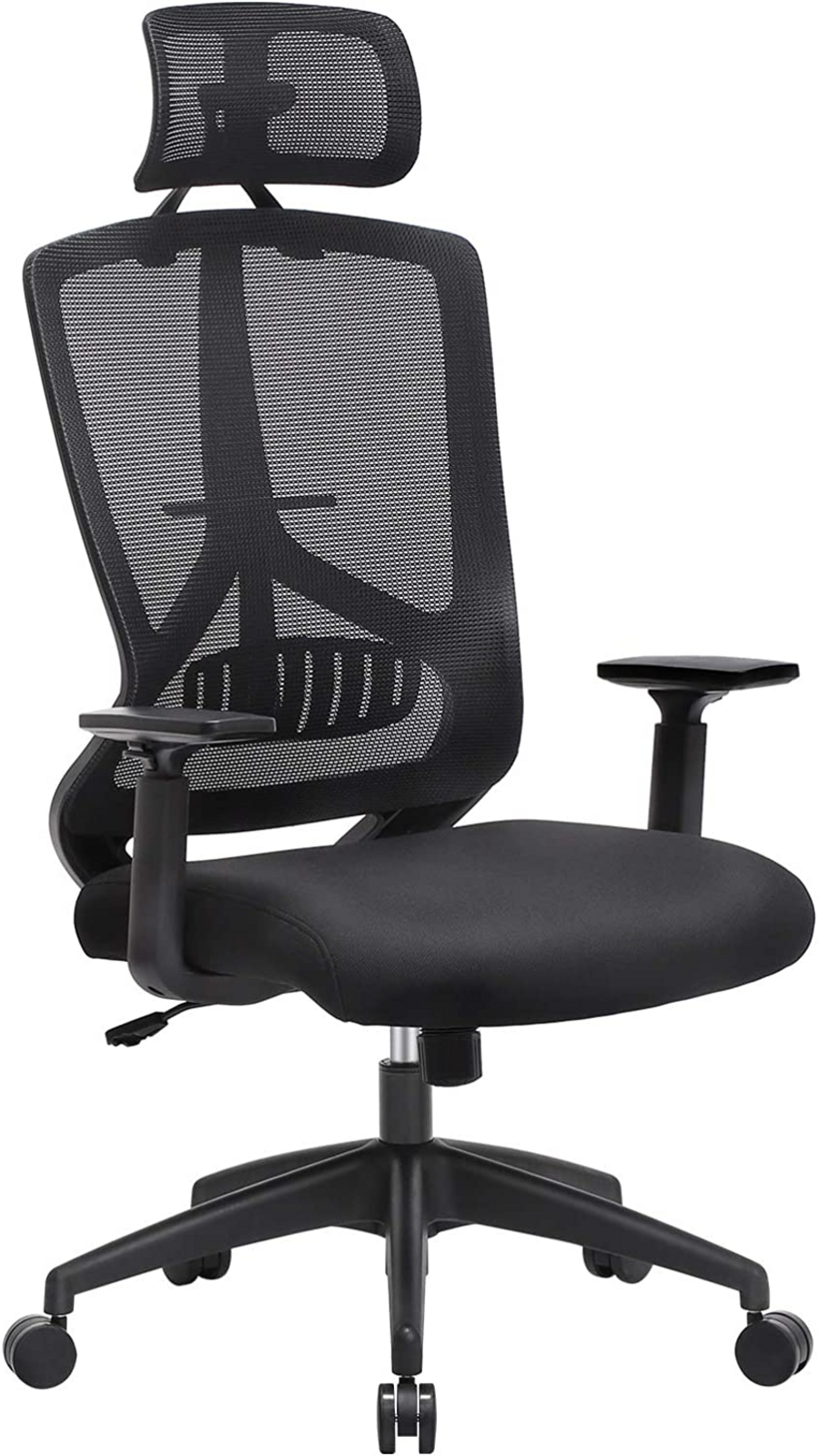 SONGMICS skrivbord, justerbar, snurrbar, svart, OBN53BK