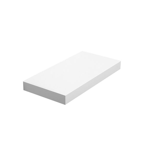 Vasagle vägghylla, 40 × 20 × 3.8 cm, väggmonterad, vit, LWS24WT