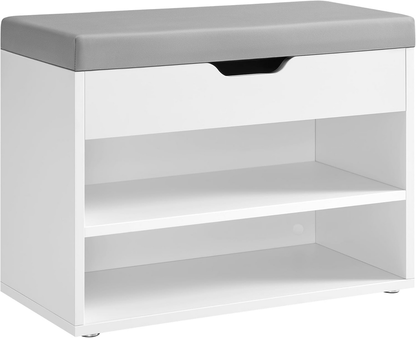 VASAGLE skobänk, 30 × 60 × 44 cm, molnvit, LHS020W01