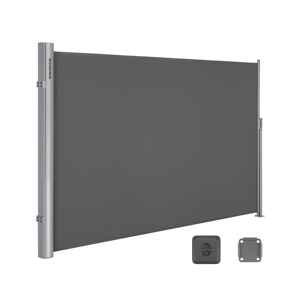 SONGMICS sidomarkis, 160 × 400 cm, rökgrå, GSA164G01