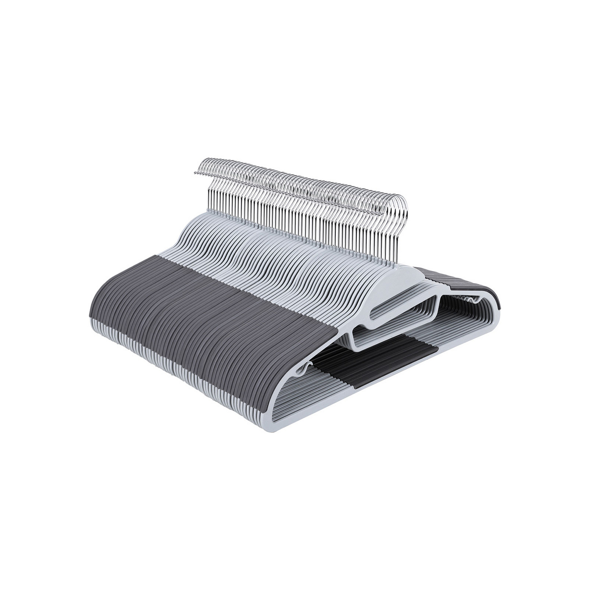 SONGMICS klädgalgar, 50-pack, 0.5 cm, snurrbar, mörkgrå, CRP41G-50