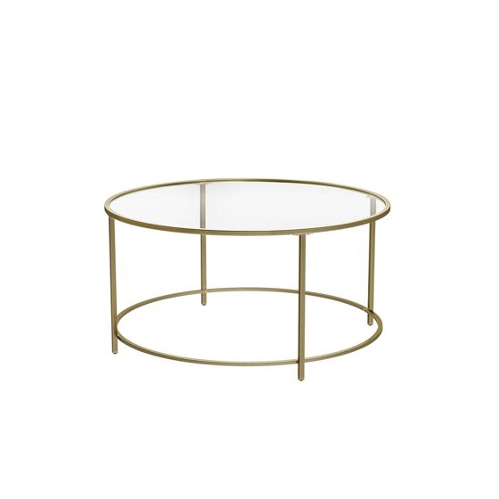 Vasagle soffbord, guld, LGT21G