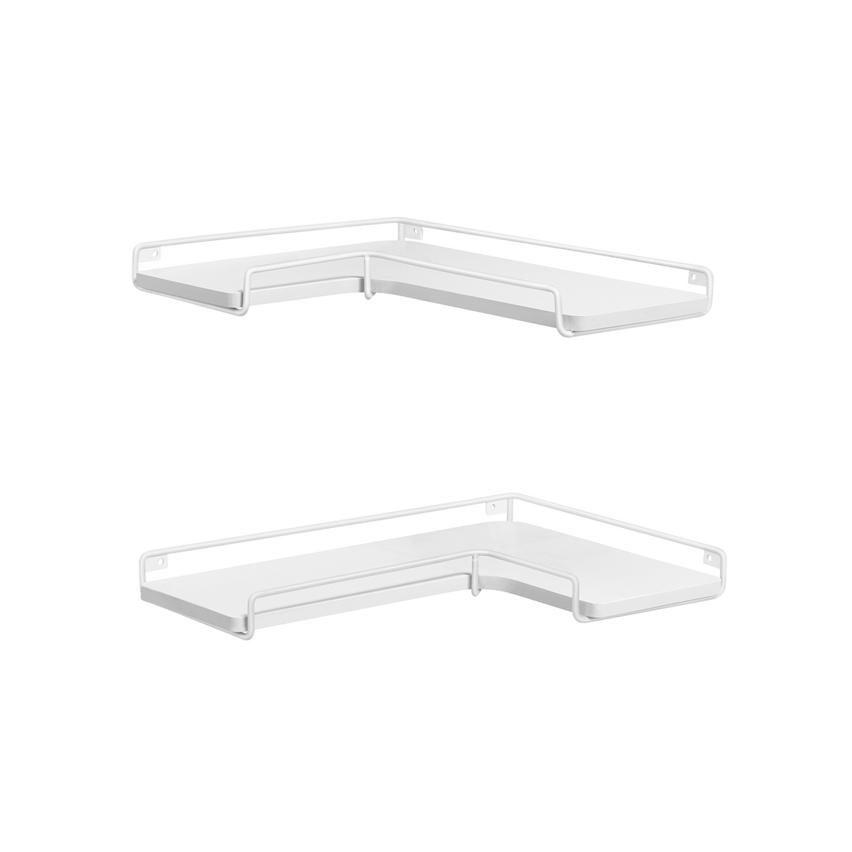 VASAGLE hörnhylla, 2-pack, molnvit, LLS831W14