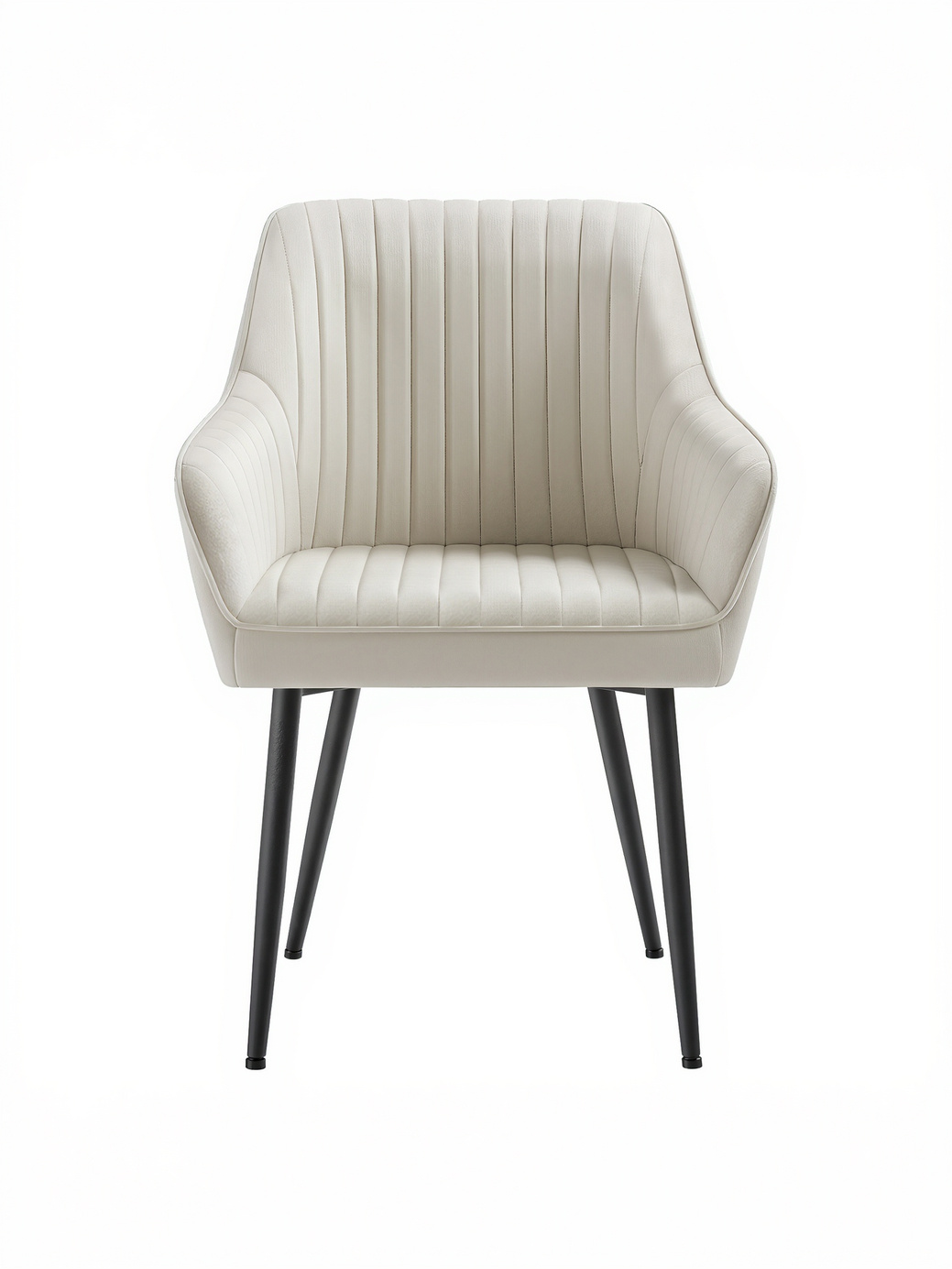 SONGMICS fåtölj, stoppad, beige/svart