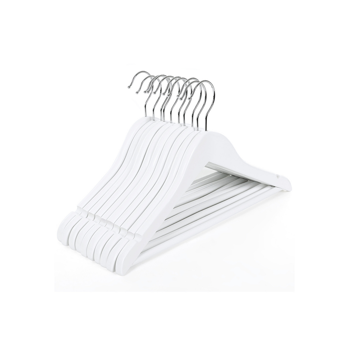 SONGMICS klädgalgar, 20-pack, 35cm, vit, CRW06W-20