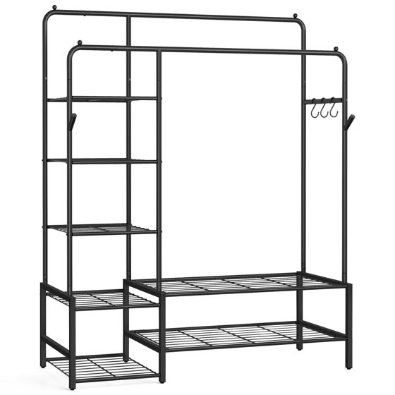 Songmics klädstång, svart, HSR182B01