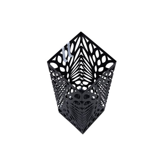 Songmics paraplyställ, 4 krokar, 15.5 × 15.5 × 49 cm, svart, LUC48B