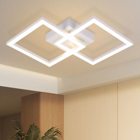 NETTLIFE 24W, geometrisk, LED-taklampa, taklampa, för vardagsrum och sovrum