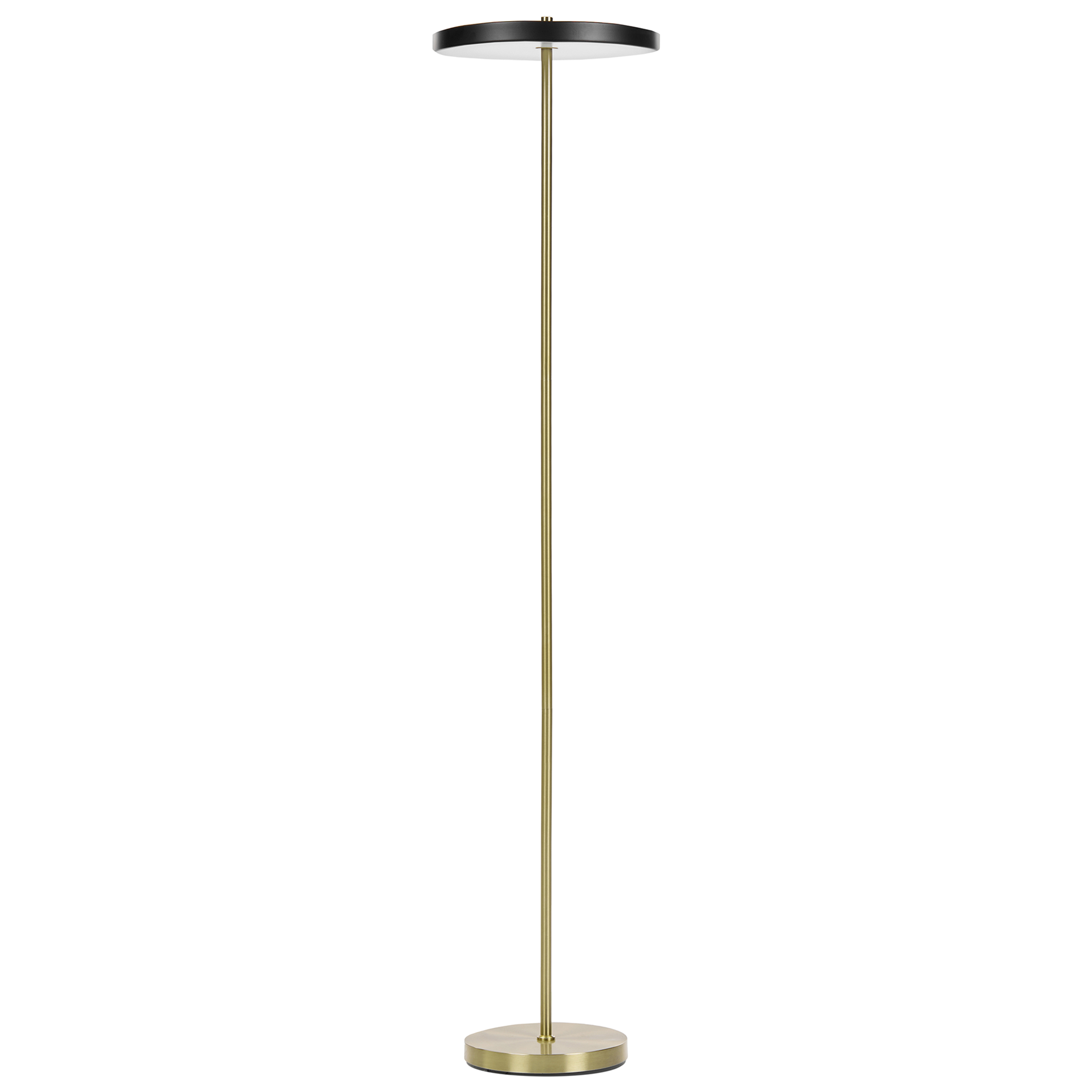LED-golvlampa EVENLODE med dimmer Metall Svart