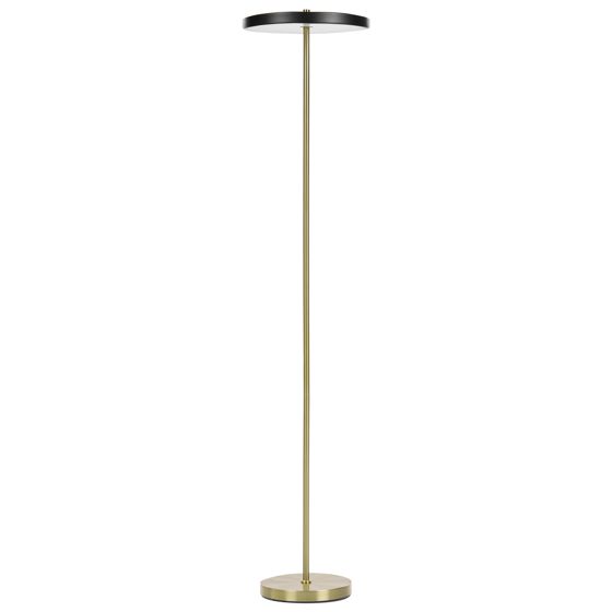 LED-golvlampa EVENLODE med dimmer Metall Svart
