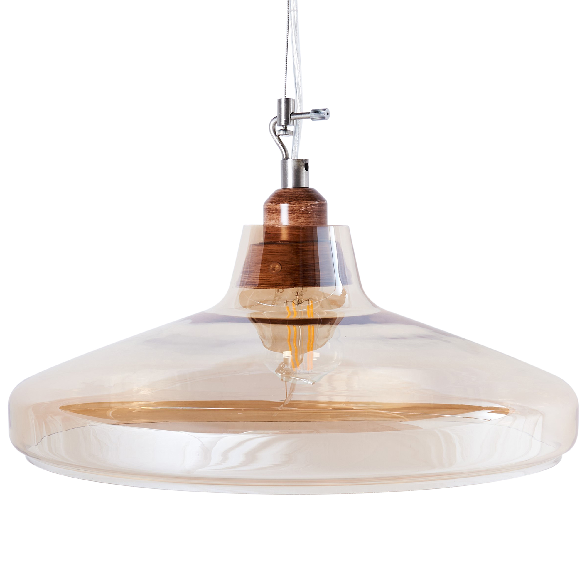 Pendellampa ALIKOS Glas Guld