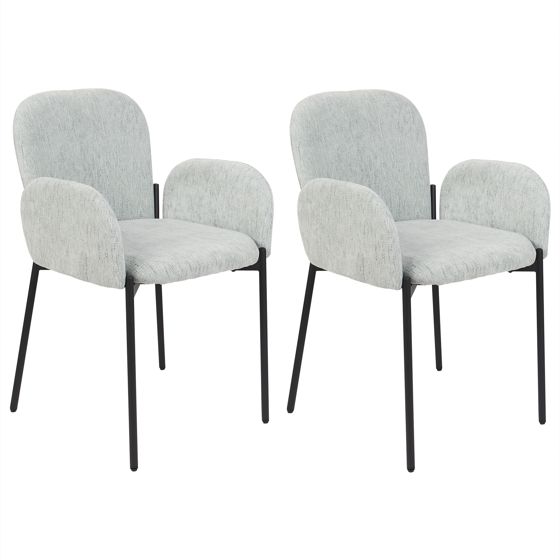 Set med 2 matstolar ALBEE Mintgrön