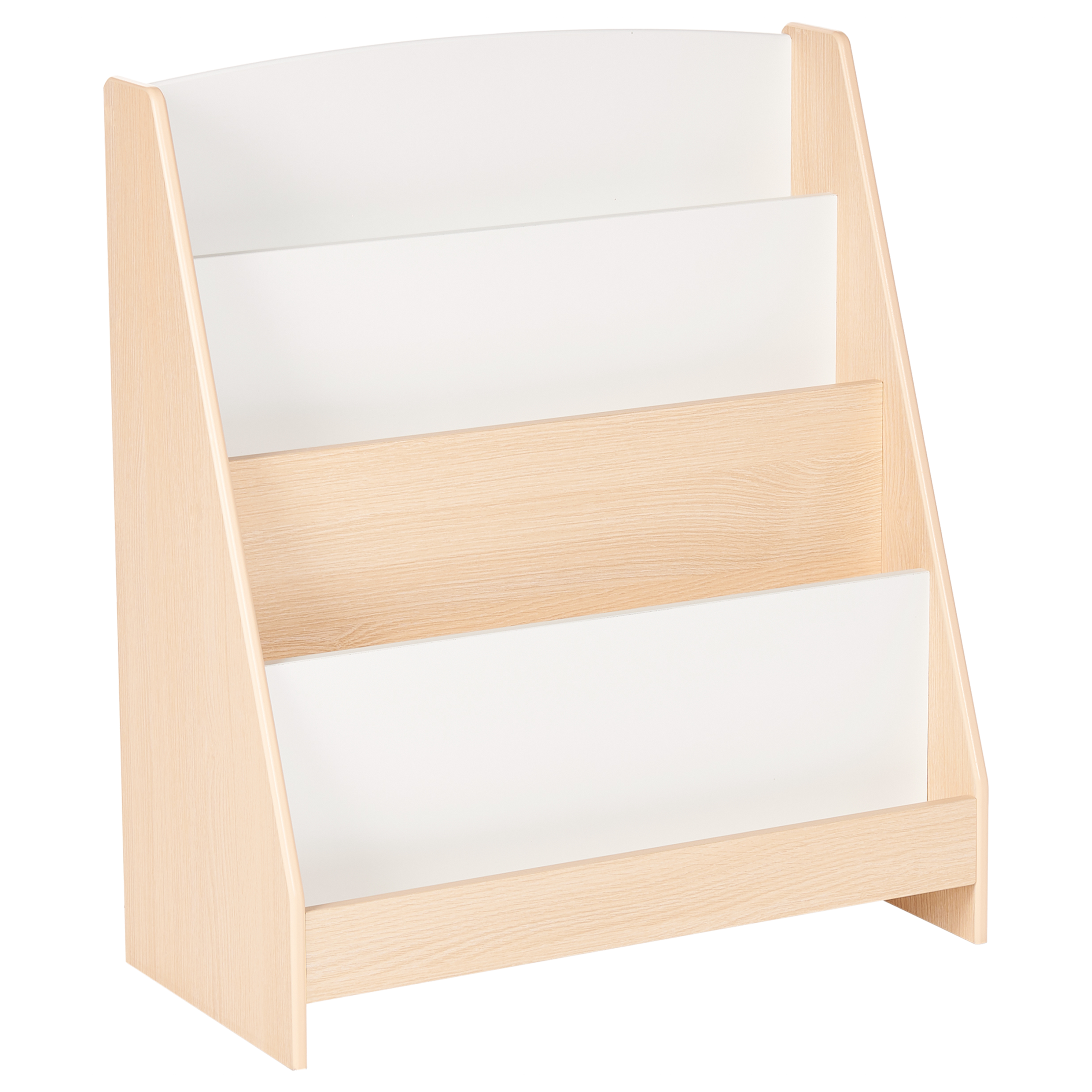 Bokhylla med 4 hyllor LILOET 70 cm Ljusbrun