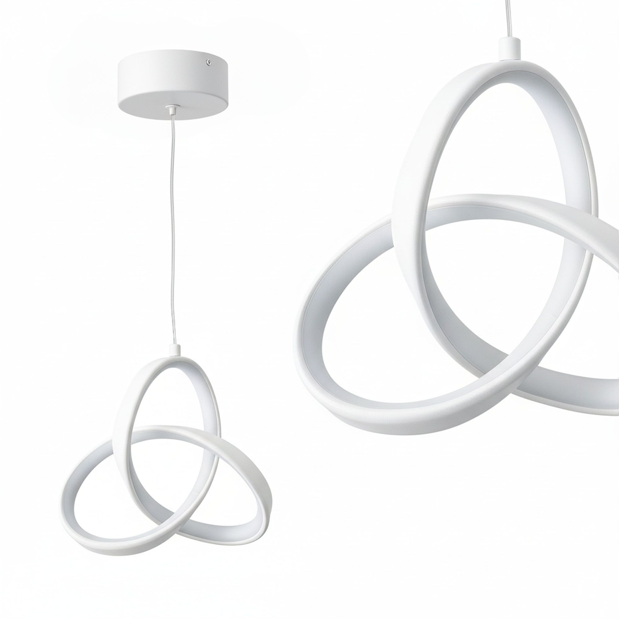 TOOLIGHT hängande taklampa APP1783-CP LED Vit 21x7x107cm