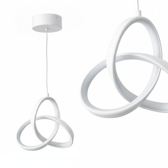 TOOLIGHT hängande taklampa APP1783-CP LED Vit 21x7x107cm