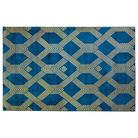 Matta VEKSE Blå 140 x 200 cm Viskos