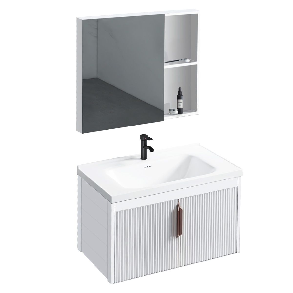 REA Badrumsmöbelset Med Tvättställ AA147 ASTOR 60cm Vit, 47x61x50cm