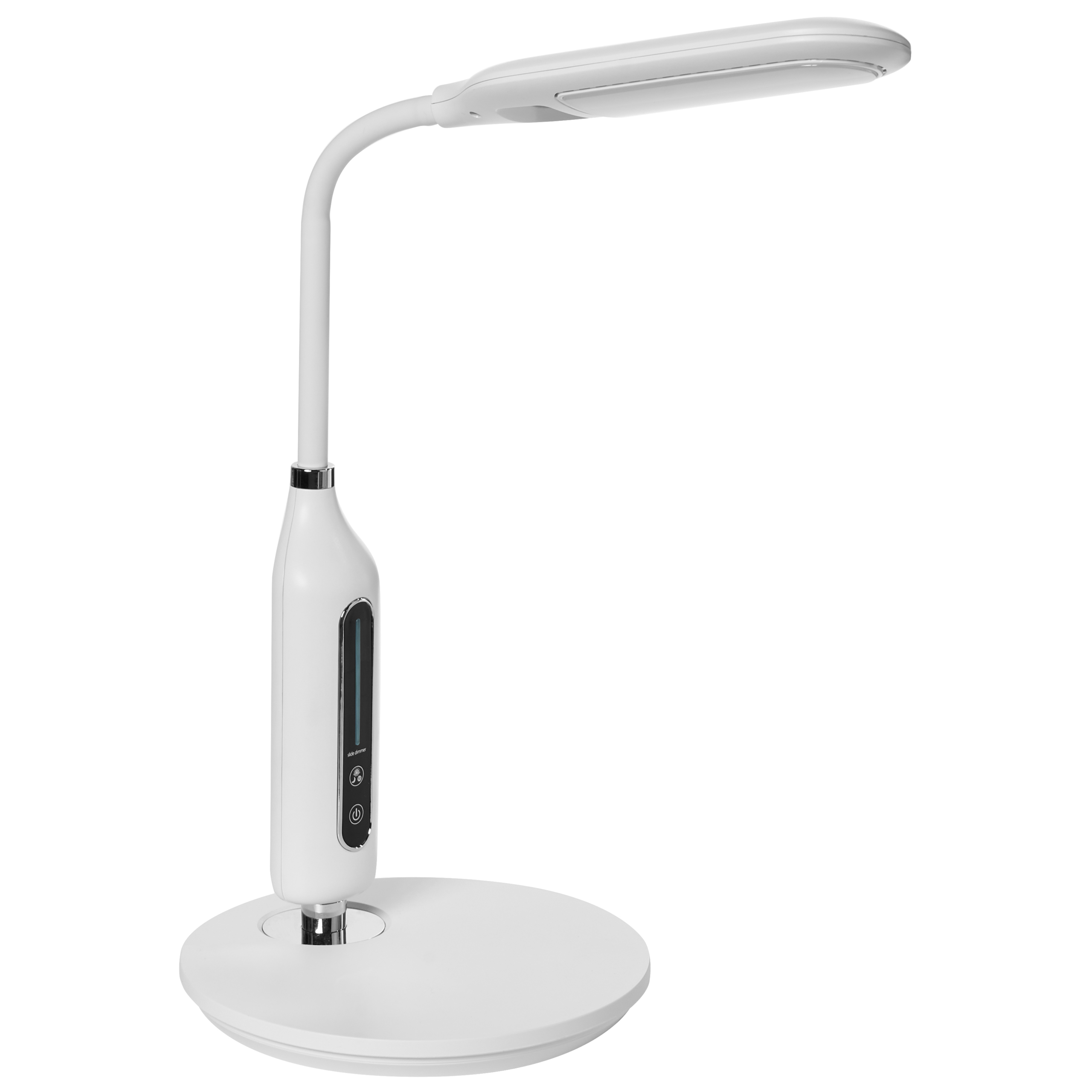 LED-skrivbordslampa CYGNUS med dimmer Metall Vit