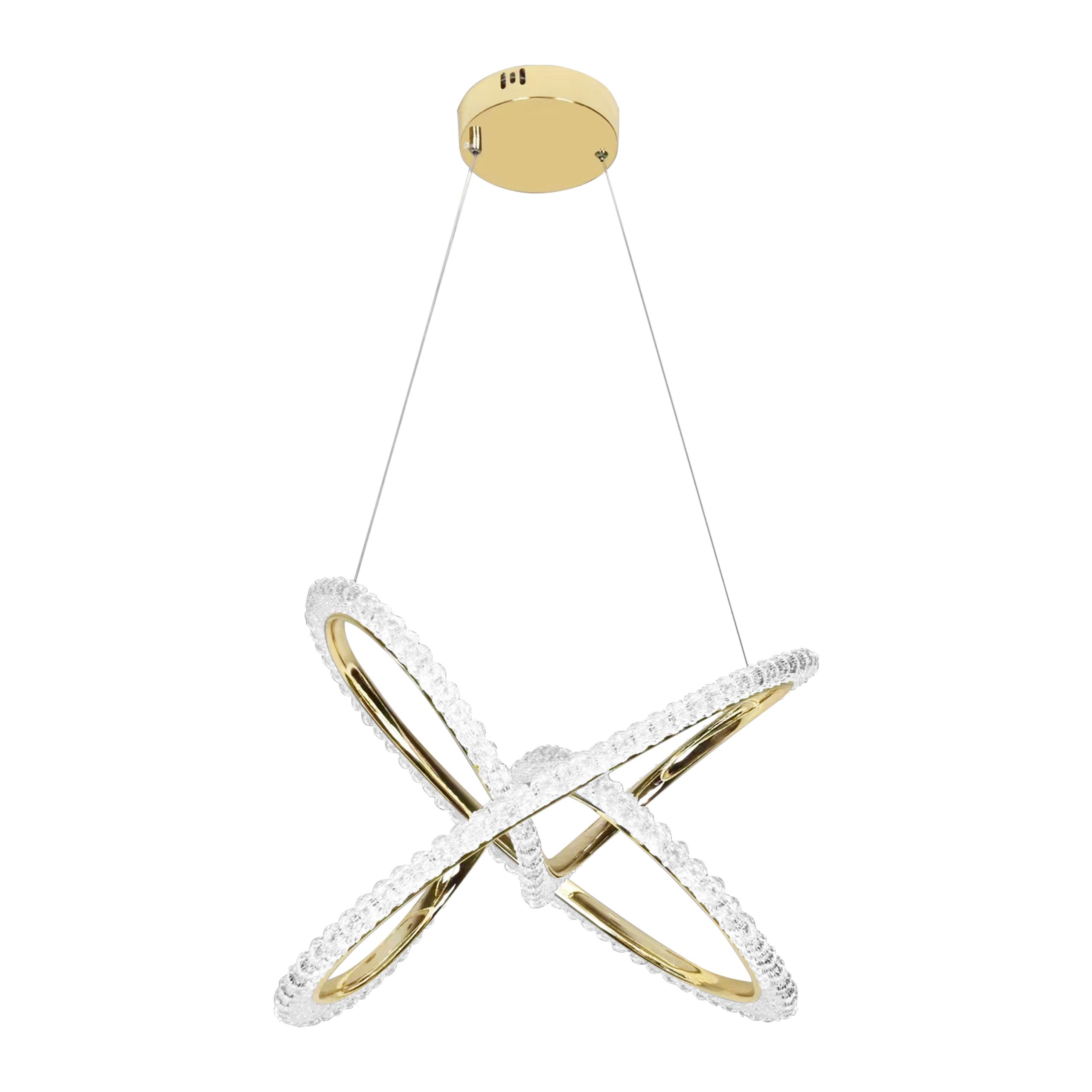 TOOLIGHT hängande taklampa LED G035-CP Guld 42x42x36cm