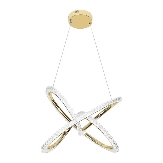 TOOLIGHT hängande taklampa LED G035-CP Guld 42x42x36cm