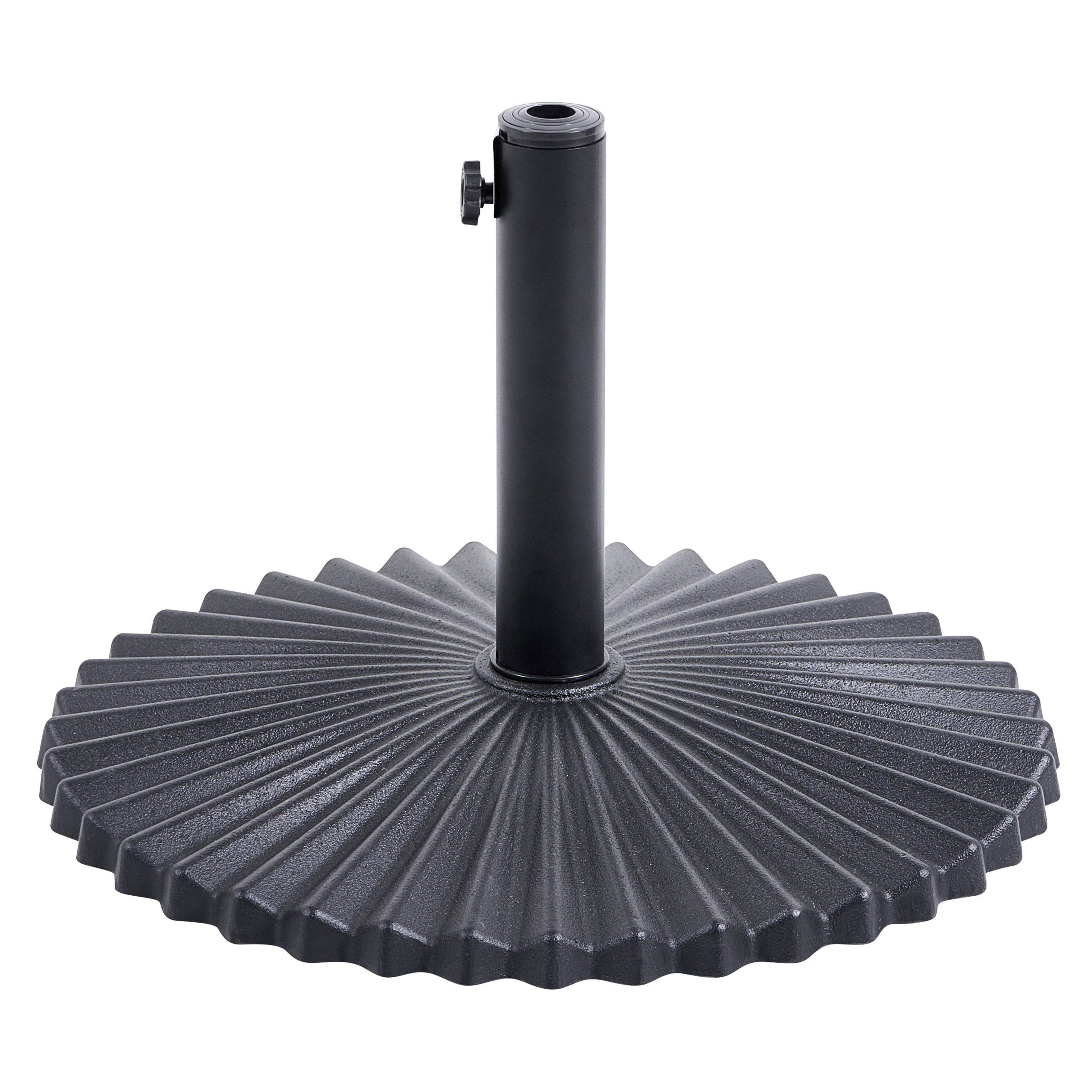 Parasollfot CAREZZA Rund Svart 21 kg