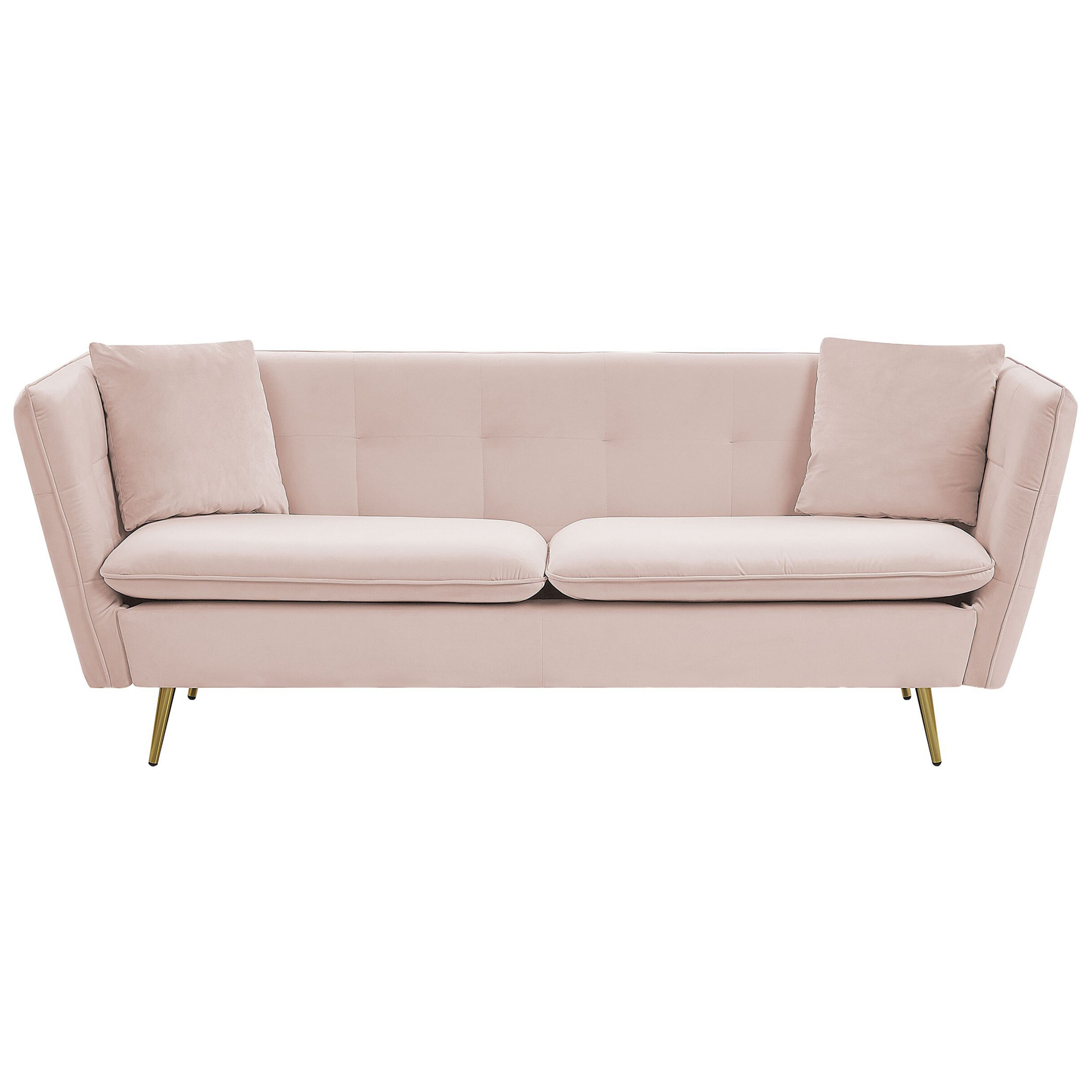 Soffa 3-sits FREDERICA Sammet Rosa