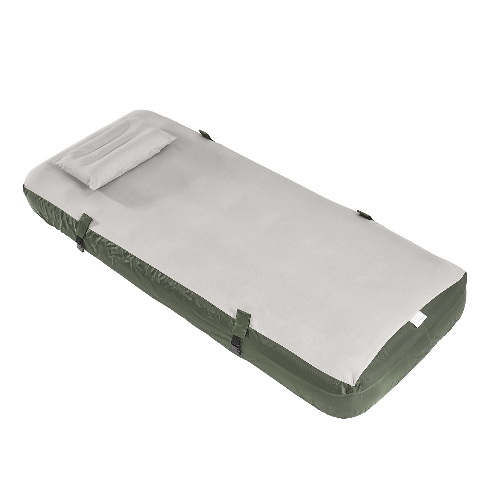 Luftmadrass med integrerad kudde grön 191x76x22 cm OGS32-II-GR-P01