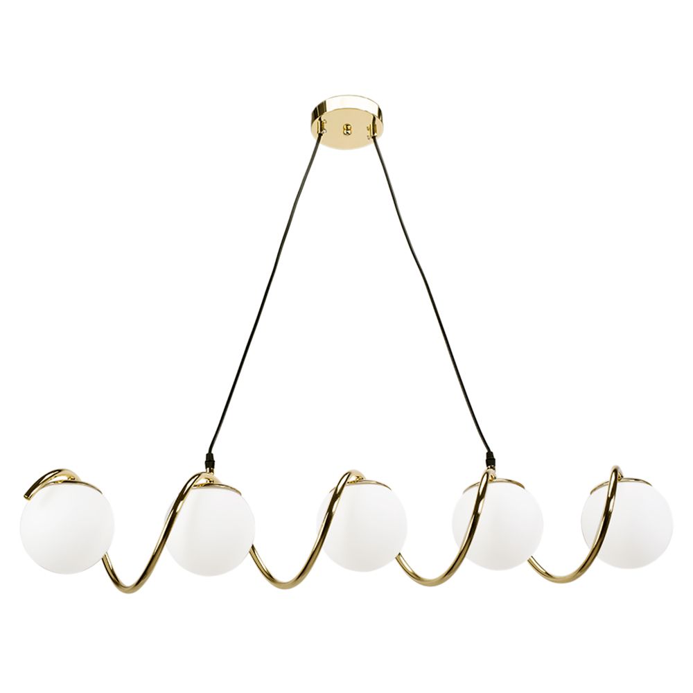 TOOLIGHT hängande taklampa APP1780-5CP Guld 150,5x95x17cm