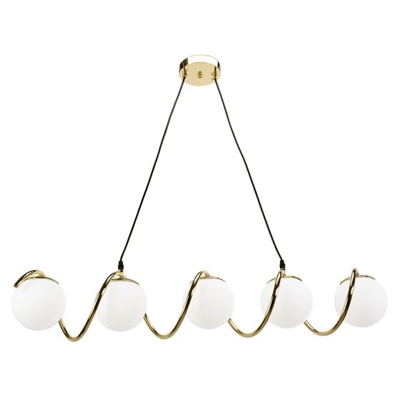TOOLIGHT hängande taklampa APP1780-5CP Guld 150,5x95x17cm