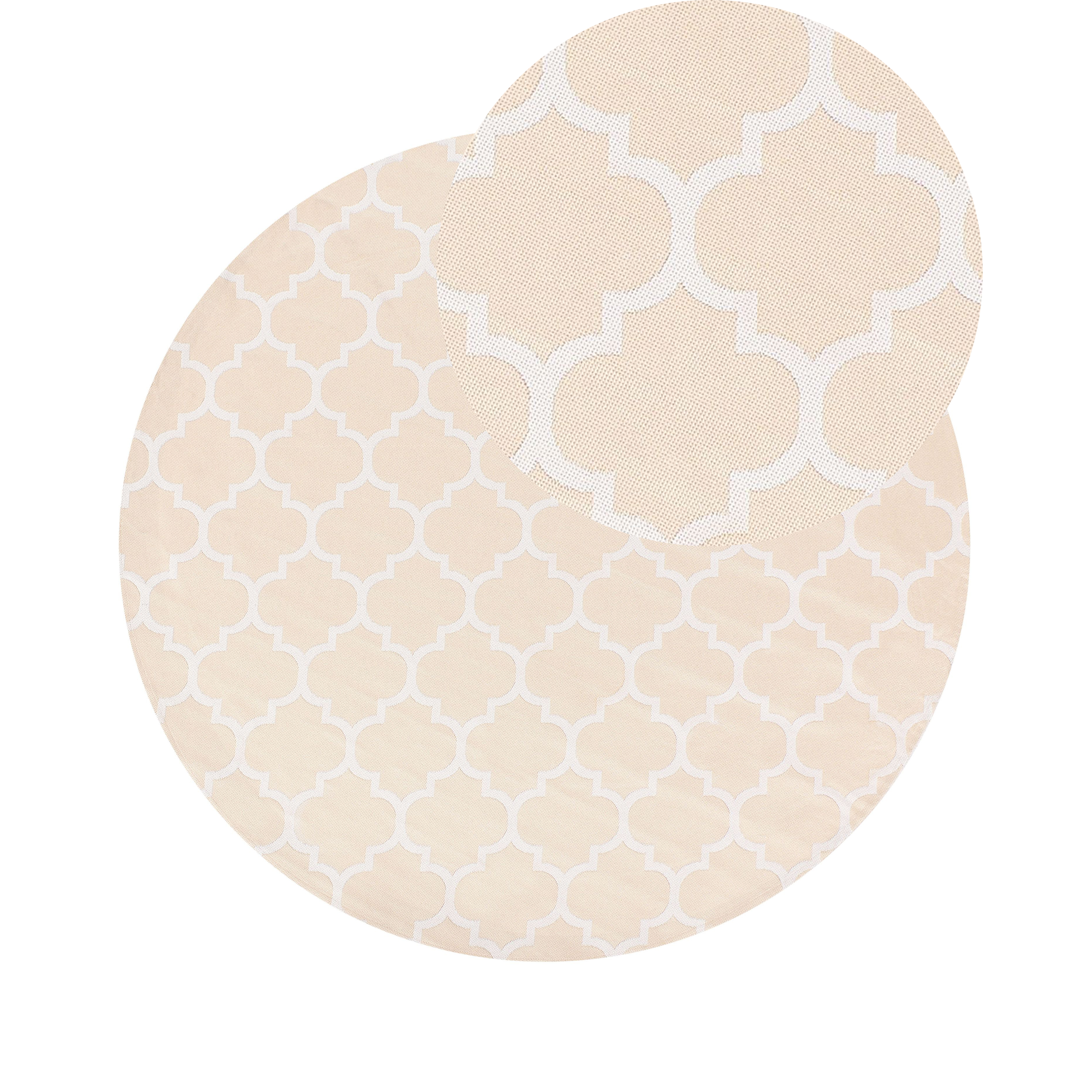 Utomhusmatta MOSORE Beige ø 160 cm