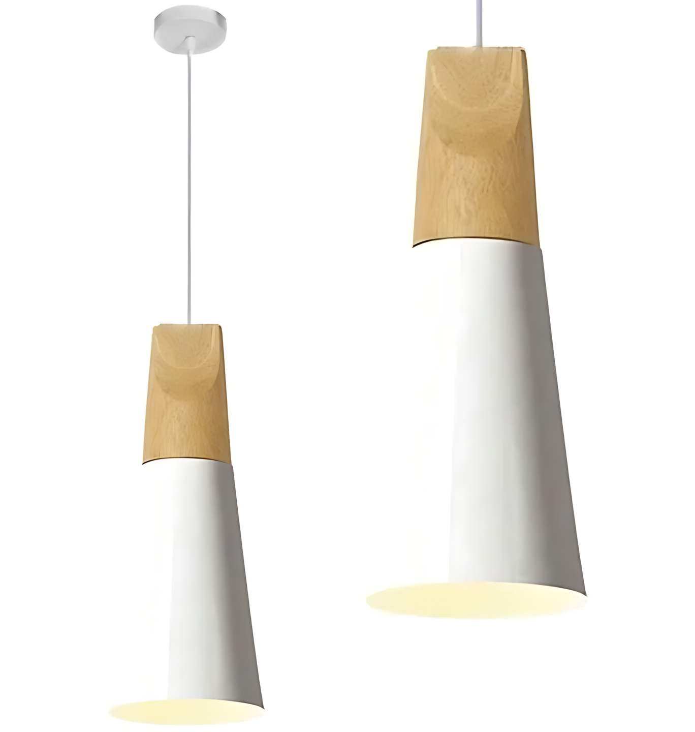 TOOLIGHT hängande taklampa APP058-1CP SCANDI B Vit 14,5x10x26cm