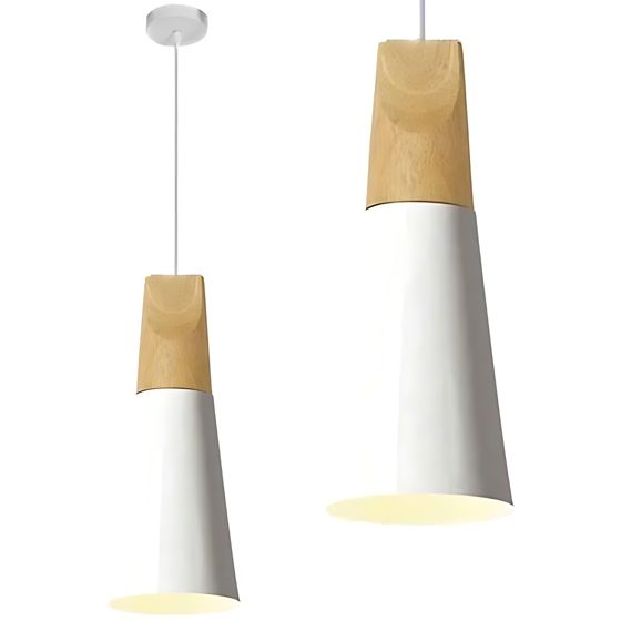 TOOLIGHT hängande taklampa APP058-1CP SCANDI B Vit 14,5x10x26cm